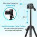 PROMATE 3-Way Precision Head Tripod 53-150cm Height adjustment