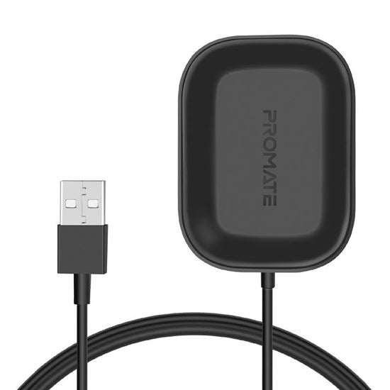 PROMATE 5W Anti-Slip Qi Wireless Charging Dock for Apple Airpods - Black AURAPOD-1.BLK