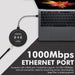 PROMATE All-in-1 USB-C Hub w/ 100W Power Delivery & 10W Qi - Black CENTERHUB.BLK