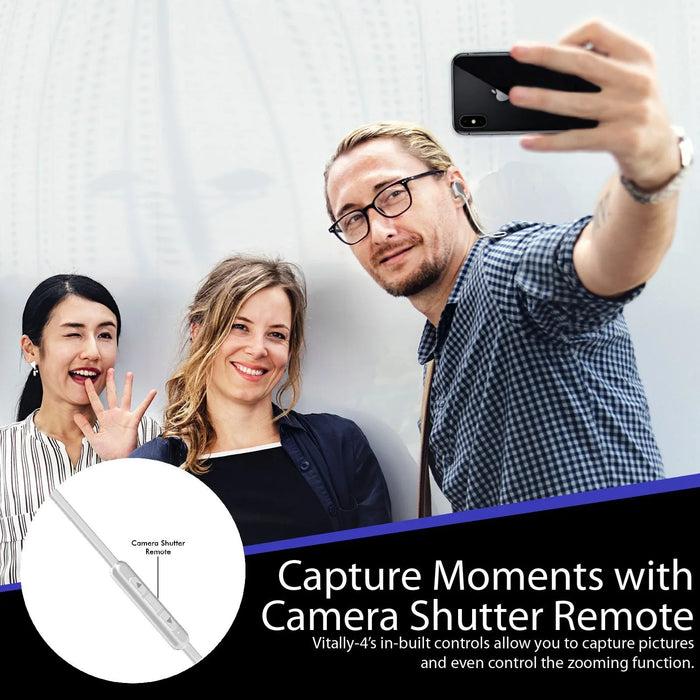 PROMATE HiFi Stereo In-Ear Magnetic Wireless Earbuds Earphones - White VITALLY-4.WHT - LX2001 - Homewares, Outdoor, Phone Accessories, Cases, Speakers, Headphones + More -