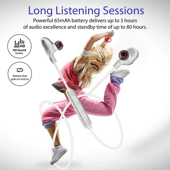 PROMATE HiFi Stereo In-Ear Magnetic Wireless Earbuds Earphones - White VITALLY-4.WHT - LX2001 - Homewares, Outdoor, Phone Accessories, Cases, Speakers, Headphones + More -