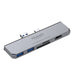PROMATE High-Speed 6-In-1 USB-C Hub For Microsoft Surface Pro 7 - Grey SURFACEHUB-7.GRE