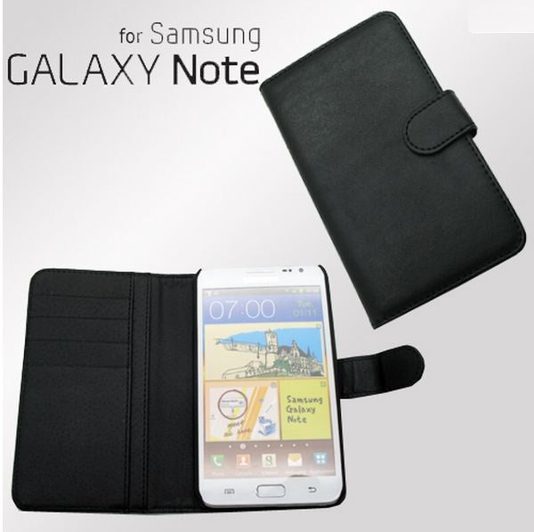 Samsung Galaxy Note Leather Case w/ Slots