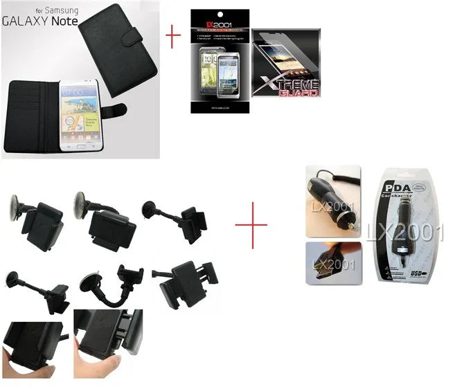 Samsung Galaxy Note Leather Car Charger Holder - LX2001 - Homewares, Outdoor, Phone Accessories, Cases, Speakers, Headphones + More -