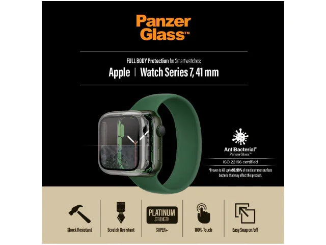 PanzerGlass Apple Watch Series 7 41mm Glass Screen Protector 3658 5711724036583 - LX2001 - Homewares, Outdoor, Phone Accessories, Cases, Speakers, Headphones + More -