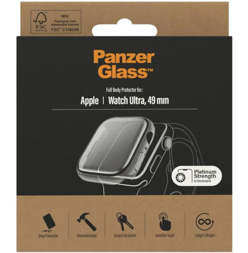 PanzerGlass Full Body Protection Case for Apple Watch Ultra 49mm (Clear) - LX2001 - Homewares, Outdoor, Phone Accessories, Cases, Speakers, Headphones + More -