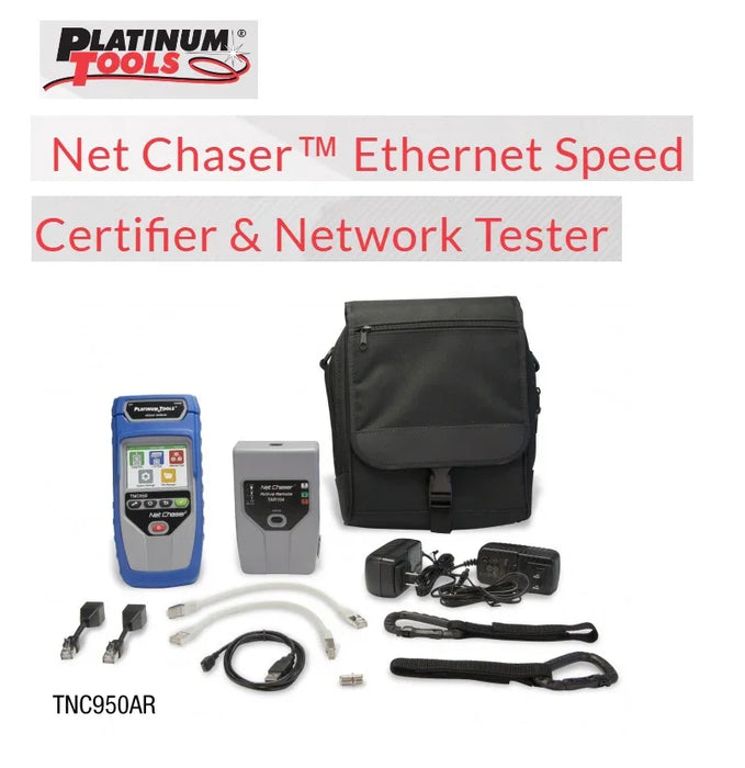 Platinum Tools TNC950AR Net Chaser Ethernet Speed Certifier & Network Tester TNC950AR - LX2001 - Homewares, Outdoor, Phone Accessories, Cases, Speakers, Headphones + More -