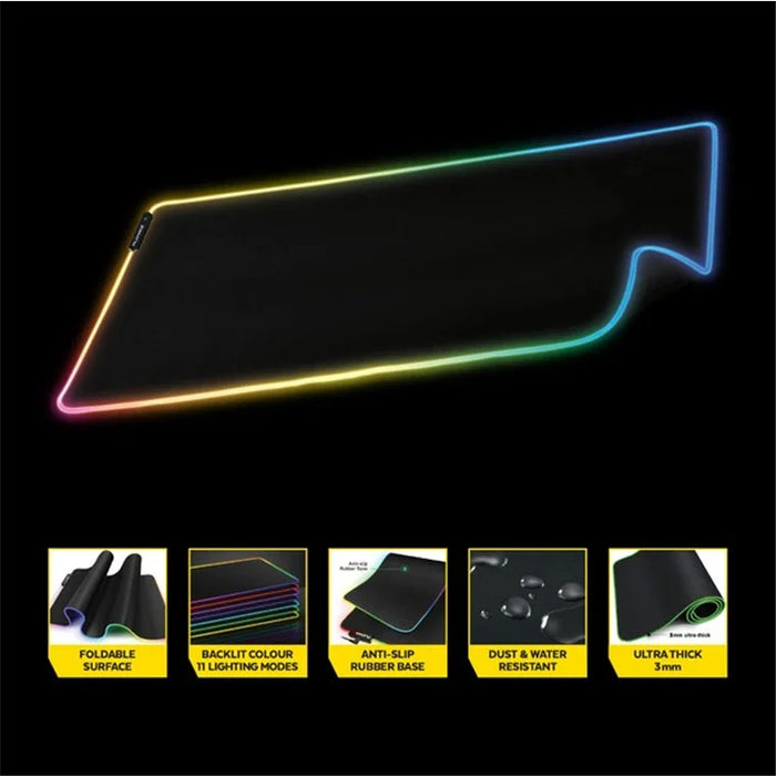 Playmax Surface X3 RGB Gaming Mouse Pad PSRGBX3 - LX2001 - Homewares, Outdoor, Phone Accessories, Cases, Speakers, Headphones + More -