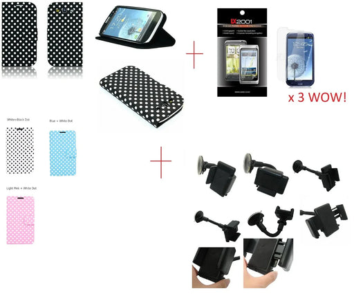 Samsung Galaxy S3 Leather Case Car Kit Holder - LX2001 - Homewares, Outdoor, Phone Accessories, Cases, Speakers, Headphones + More -