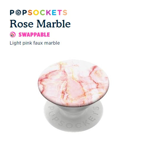 PopSockets Swappable Grips - Rose Marble 842978139227