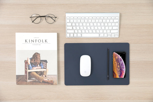 Pout Hands3 Pro Fast Wireless Charging Mouse Pad - Midnight Blue POUT-01101MB 8809418160595 - LX2001 - Homewares, Outdoor, Phone Accessories, Cases, Speakers, Headphones + More -