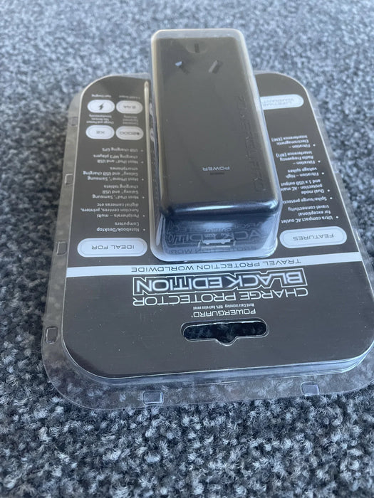 PowerGuard AC Wall Adapter USB Charger PGAC345B - Black - LX2001 - Homewares, Outdoor, Phone Accessories, Cases, Speakers, Headphones + More -