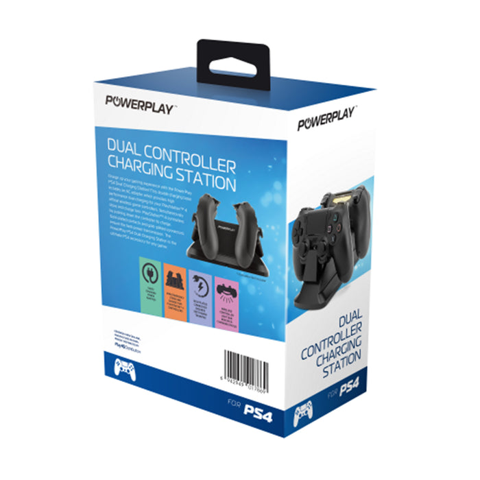 PowerPlay Dual Charging Station PlayStation 4 PS4 - Black PPS4PDCS