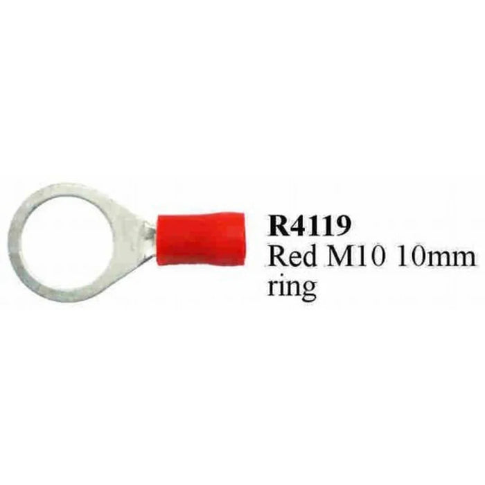 red m10 ring terminal pre insulated 200 perbox - LX2001 - Homewares, Outdoor, Phone Accessories, Cases, Speakers, Headphones + More -
