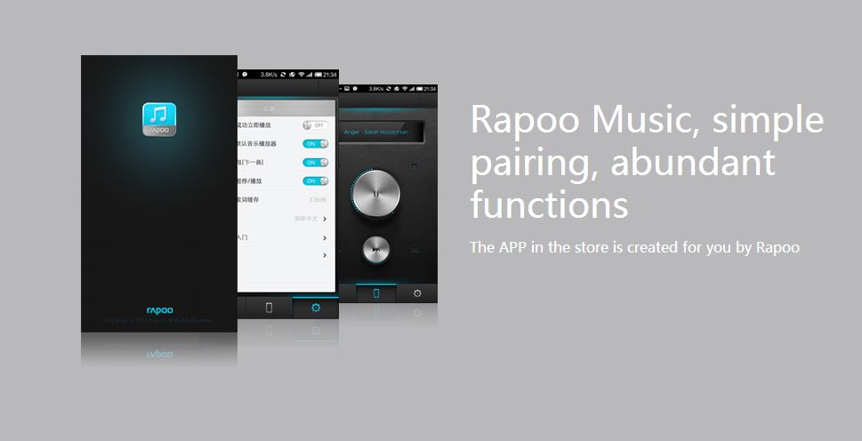 Rapoo A300 Bluetooth Mini NFC Speaker A300-WHITE A300