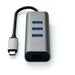 SATECHI TYPE-C 2-in-1 3 Port USB 3.0 Hub & Ethernet Port - Space Grey ST-TC2N1USB31AM 879961007256 - LX2001 - Homewares, Outdoor, Phone Accessories, Cases, Speakers, Headphones + More -
