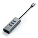 SATECHI TYPE-C 2-in-1 3 Port USB 3.0 Hub & Ethernet Port - Space Grey ST-TC2N1USB31AM 879961007256 - LX2001 - Homewares, Outdoor, Phone Accessories, Cases, Speakers, Headphones + More -