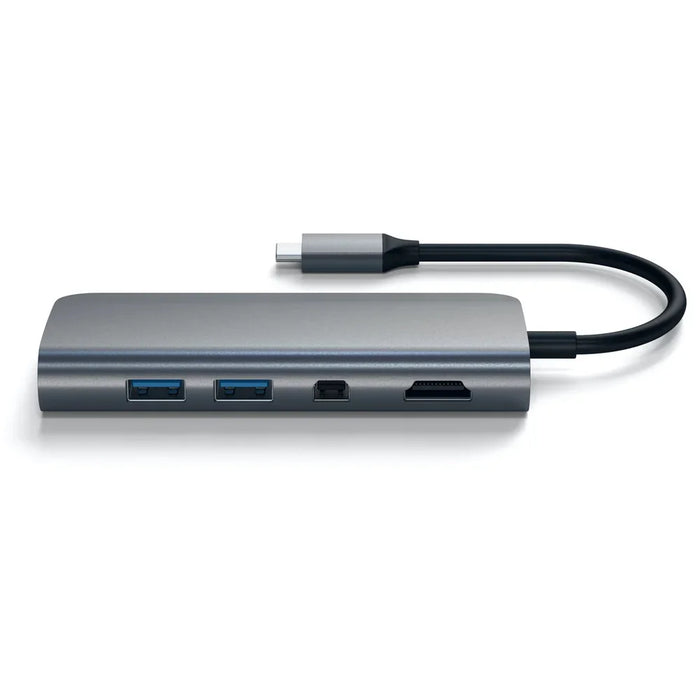 SATECHI Type-C Multimedia Adaptor Hub w/ 4K HDMI + Ethernet Ports - Space Grey ST-TCMM8PAM 879961007317 - LX2001 - Homewares, Outdoor, Phone Accessories, Cases, Speakers, Headphones + More -