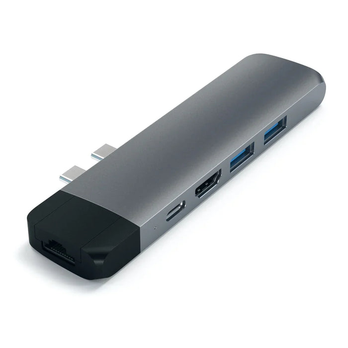 SATECHI Type-C Pro Hub Ethernet & 4K HDMI Ports - Space Grey ST-TCPHEM 879961007331 - LX2001 - Homewares, Outdoor, Phone Accessories, Cases, Speakers, Headphones + More -