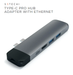 SATECHI Type-C Pro Hub Ethernet & 4K HDMI Ports - Space Grey ST-TCPHEM 879961007331 - LX2001 - Homewares, Outdoor, Phone Accessories, Cases, Speakers, Headphones + More -
