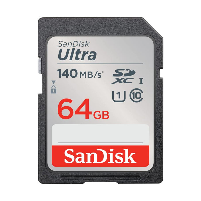 Sandisk Ultra Sdhc 64Gb Up To 140Mb/S Sd Card Class 10