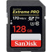 Sandisk Extreme Pro Sdxc 128Gb Up To R170Mb/S W90Mb/S Sd Card Uhs-I V30 - LX2001 - Homewares, Outdoor, Phone Accessories, Cases, Speakers, Headphones + More -