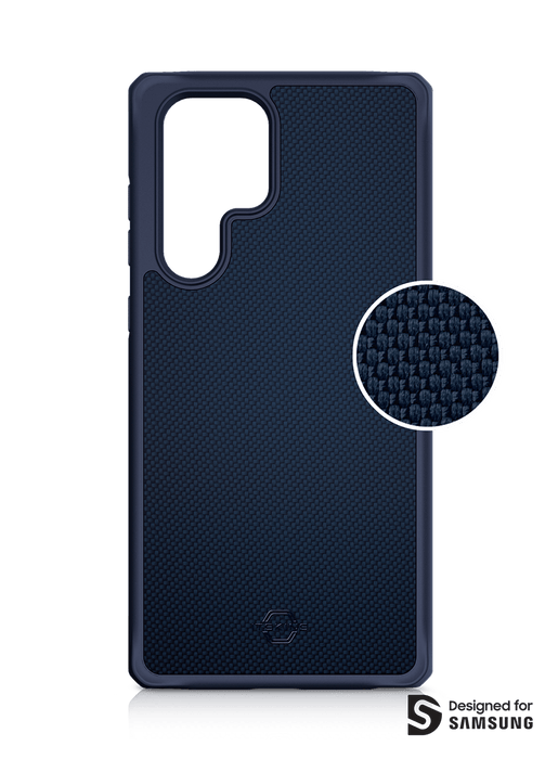 ITSKINS Samsung S22 Ultra Case Mag Ballistic Dark Blue