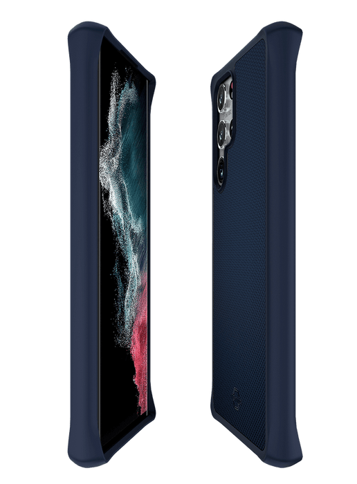 ITSKINS Samsung S22 Ultra Case Mag Ballistic Dark Blue