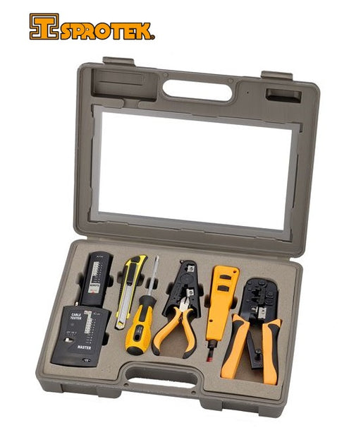 SPROTEK 10 Piece Network Installation Tool Kit TC-NWK10