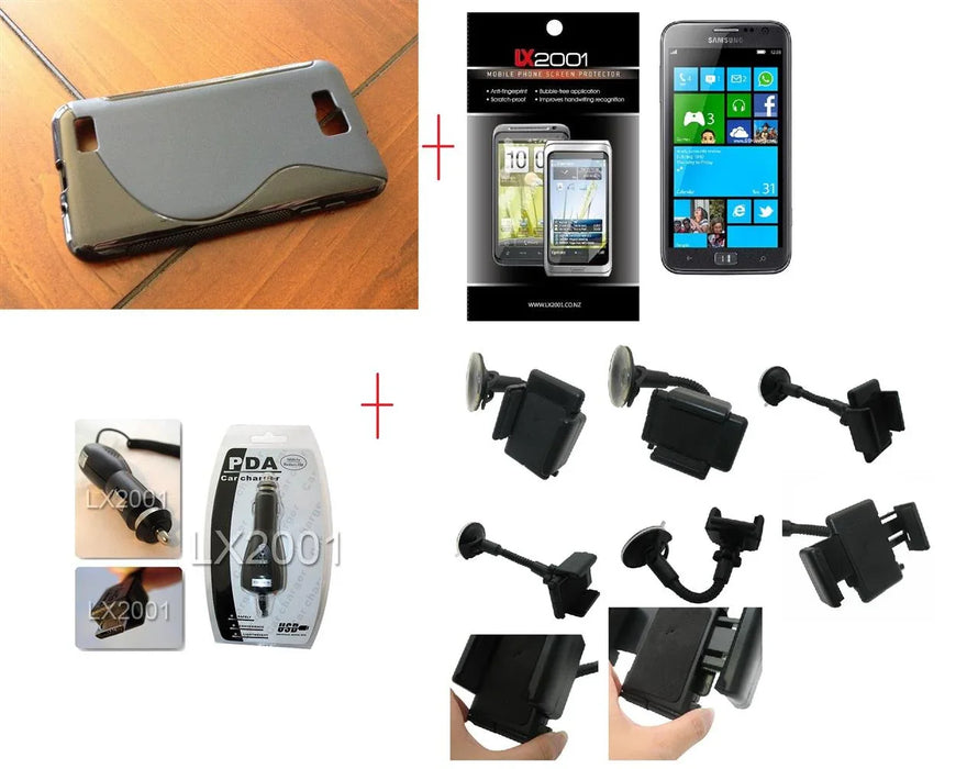 Samsung Ativ S I8750 Case Car Charger Kit Holder - LX2001 - Homewares, Outdoor, Phone Accessories, Cases, Speakers, Headphones + More -