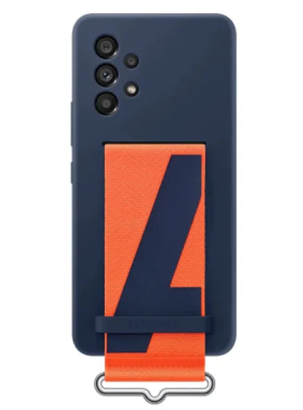 Samsung Galaxy A53 5G 6.5" Silicone Cover Case w/ Strap - Navy - LX2001 - Homewares, Outdoor, Phone Accessories, Cases, Speakers, Headphones + More -