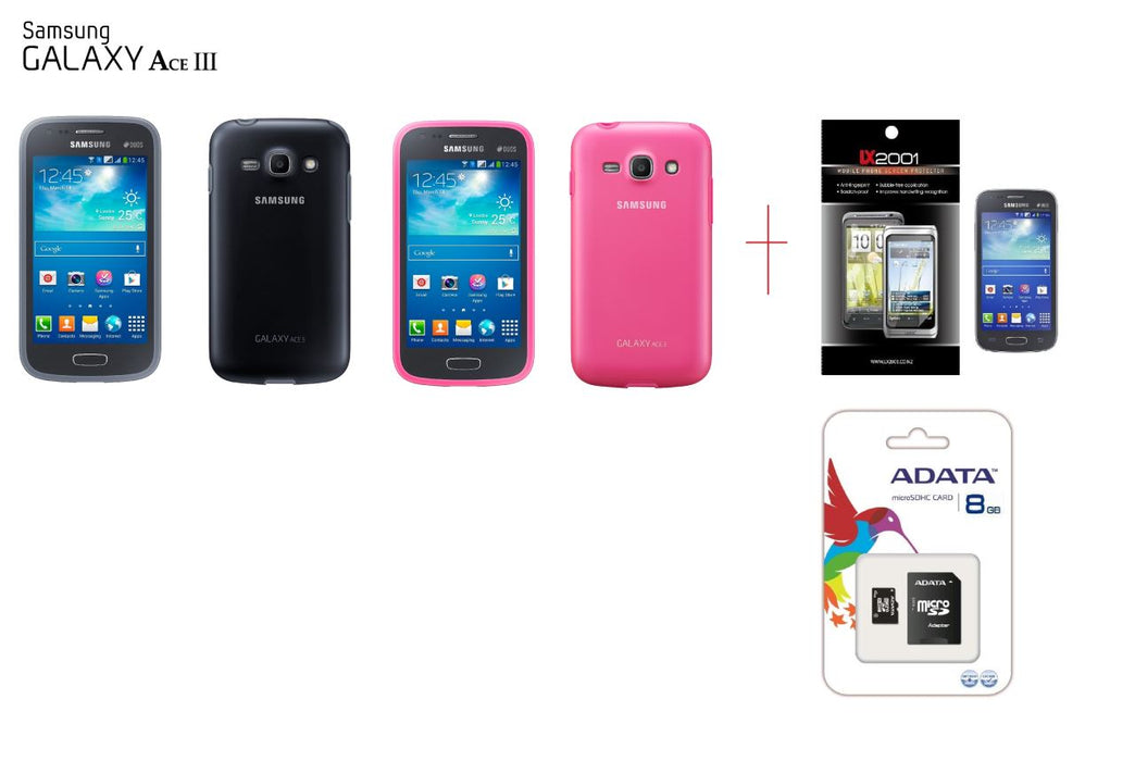 Samsung Galaxy Ace 3 Protective Case + 8GB MicroSD