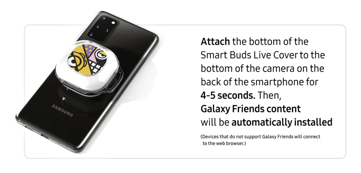 Samsung Galaxy Buds Live Minions Smart Cover Case - Clear GP-FGR180KKCTW 8809702730404 - LX2001 - Homewares, Outdoor, Phone Accessories, Cases, Speakers, Headphones + More -