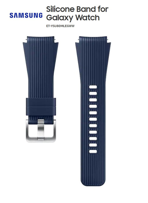 Samsung Galaxy Gear S4 Watch 46mm Silicone Band - Blue ET-YSU80MLEGWW