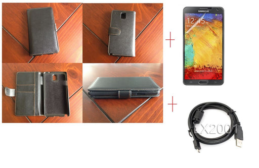 Samsung Galaxy Note 3 Leather Case USB PC Cable