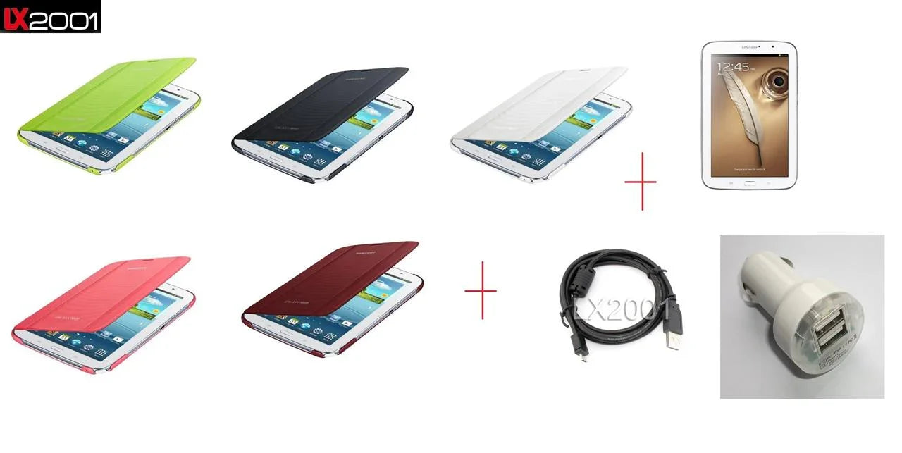 Samsung Galaxy Note 8 Bookcover + Dual USB Charger - LX2001 - Homewares, Outdoor, Phone Accessories, Cases, Speakers, Headphones + More -