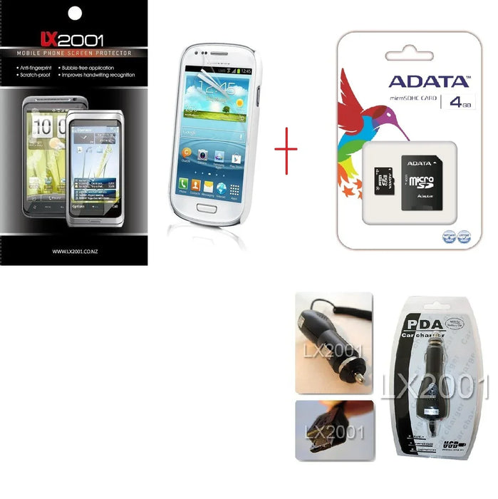 Samsung Galaxy s3 Mini SP + Car Charger + 4GB - LX2001 - Homewares, Outdoor, Phone Accessories, Cases, Speakers, Headphones + More -