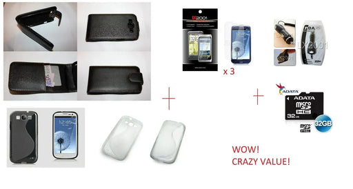 Samsung Galaxy S3 GEL Leather Case 32GB Charger - LX2001 - Homewares, Outdoor, Phone Accessories, Cases, Speakers, Headphones + More -