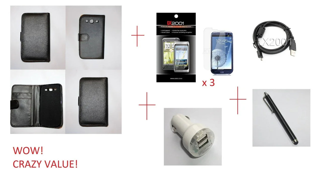 Samsung Galaxy S3 Wallet USB PC Charger Stylus - LX2001 - Homewares, Outdoor, Phone Accessories, Cases, Speakers, Headphones + More -