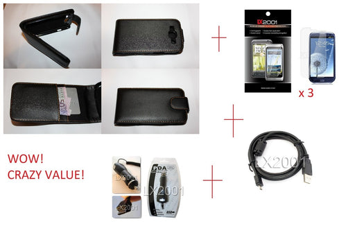 Samsung Galaxy S3 i9300 Flip Leather Charger USB