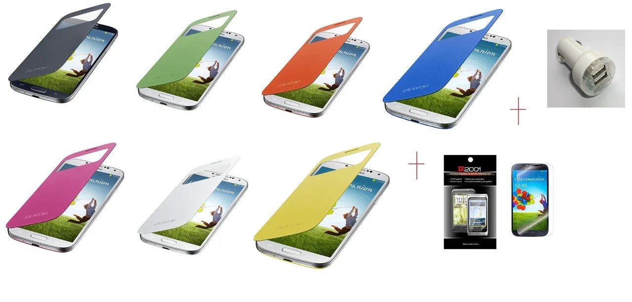 Samsung Galaxy S4 View Flip Cover Dual Car Charger - LX2001 - Homewares, Outdoor, Phone Accessories, Cases, Speakers, Headphones + More -