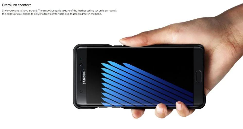 Samsung Galaxy Note 7 Leather Cover BLACK EF-VN930LBEGWW EF-VN930 - LX2001 - Homewares, Outdoor, Phone Accessories, Cases, Speakers, Headphones + More -