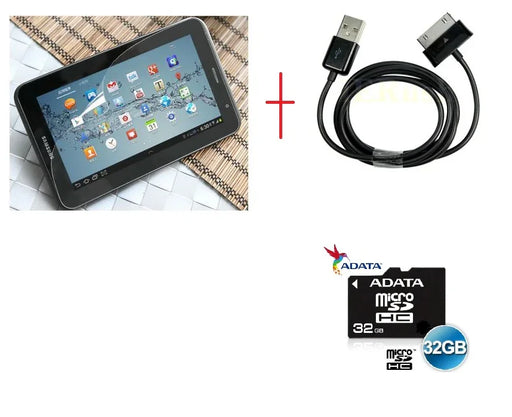 Samsung Galaxy Tab 2 7" SP + USB PC Cable + 32GB - LX2001 - Homewares, Outdoor, Phone Accessories, Cases, Speakers, Headphones + More -