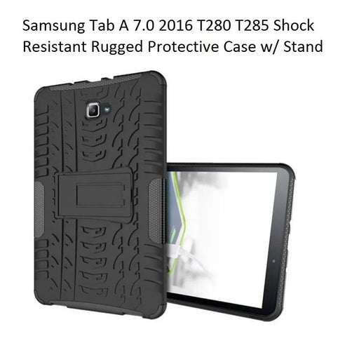 Samsung Tab A 7.0 2016 T280 T285 Shock Resistant Rugged Protective Case w/ Stand - LX2001 - Homewares, Outdoor, Phone Accessories, Cases, Speakers, Headphones + More -