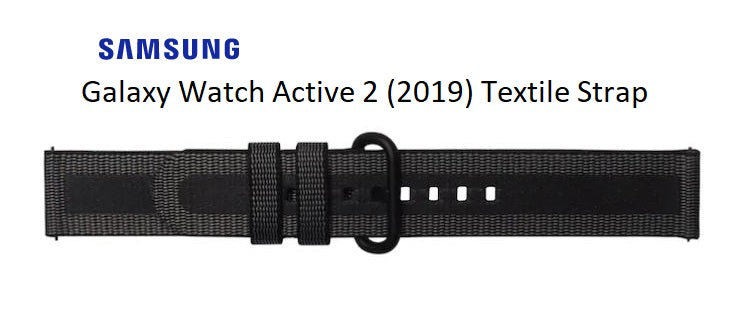 Samsung Watch Active 2 (2019) Active Textile Strap - Black GP-XVR500BRABW 7613119114143