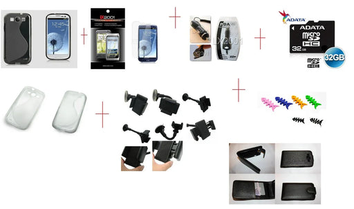 Samsung Galaxy S3 i9300 Super Combo - LX2001 - Homewares, Outdoor, Phone Accessories, Cases, Speakers, Headphones + More -