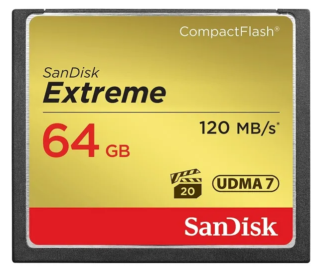 Sandisk Extreme CompactFlash Memory Card - 64GB SDCFXSB-064G-G46
