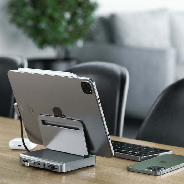 Satechi Aluminium Stand Hub For iPad Pro - Space Grey ST-TCSHIPM 0879961008581