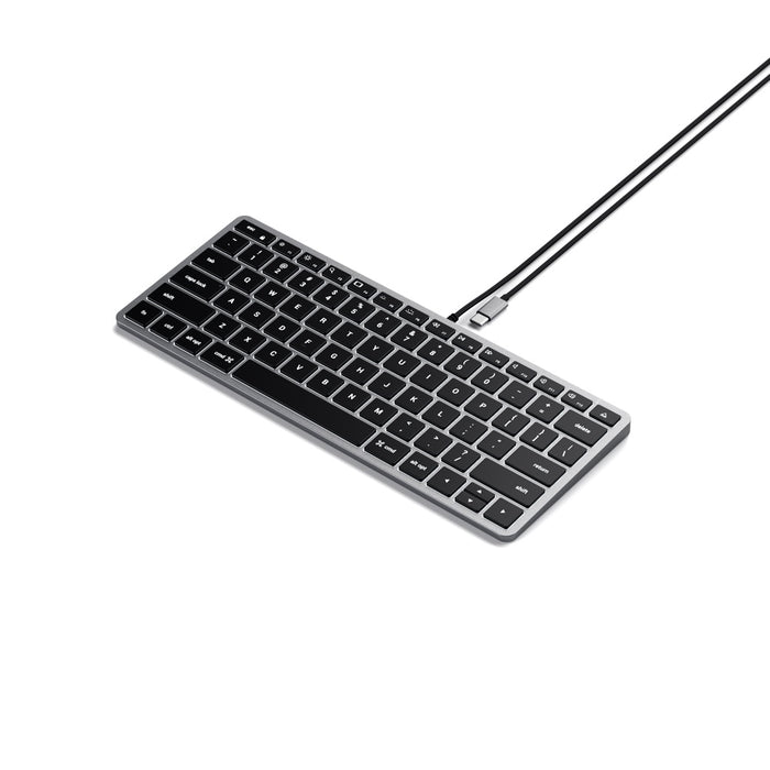 Satechi Slim W1 Wired Backlist Keyboard - Space Grey ST-UCSW1M 879961009069