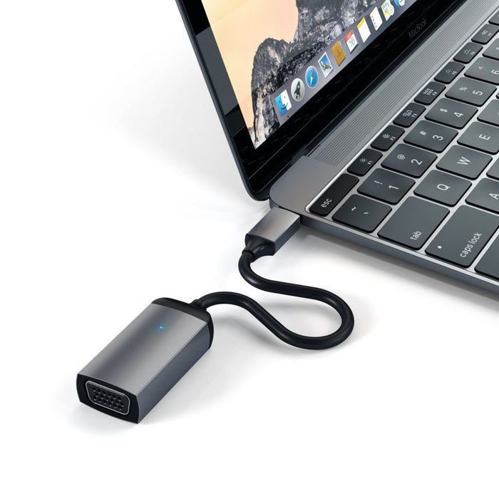 Satechi Type-C / USB-C to VGA Adapter - Space Grey ST-TCVGAM